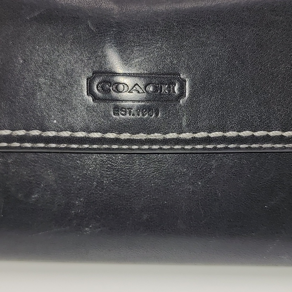 Elegant Coach Black/lavender Leather Women's Bag - Picture 6 of 13
